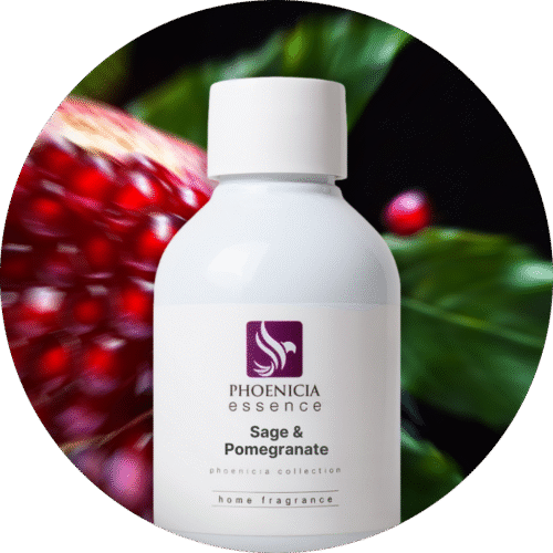 sage and pomegranate